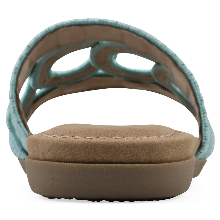 Fraly Sandal - Light Blue Raffia