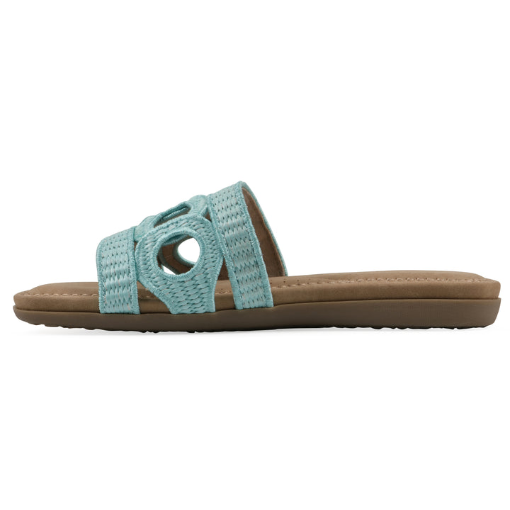 Fraly Sandal - Light Blue Raffia