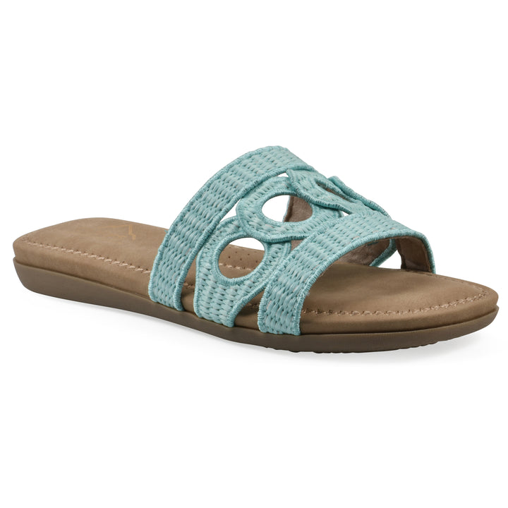 Fraly Sandal - Light Blue Raffia