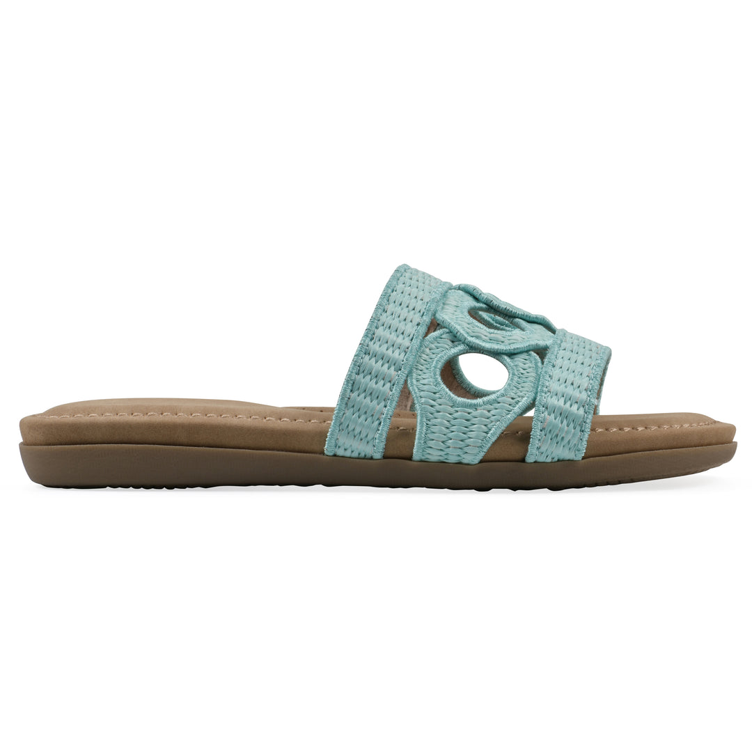 Fraly Sandal - Light Blue Raffia