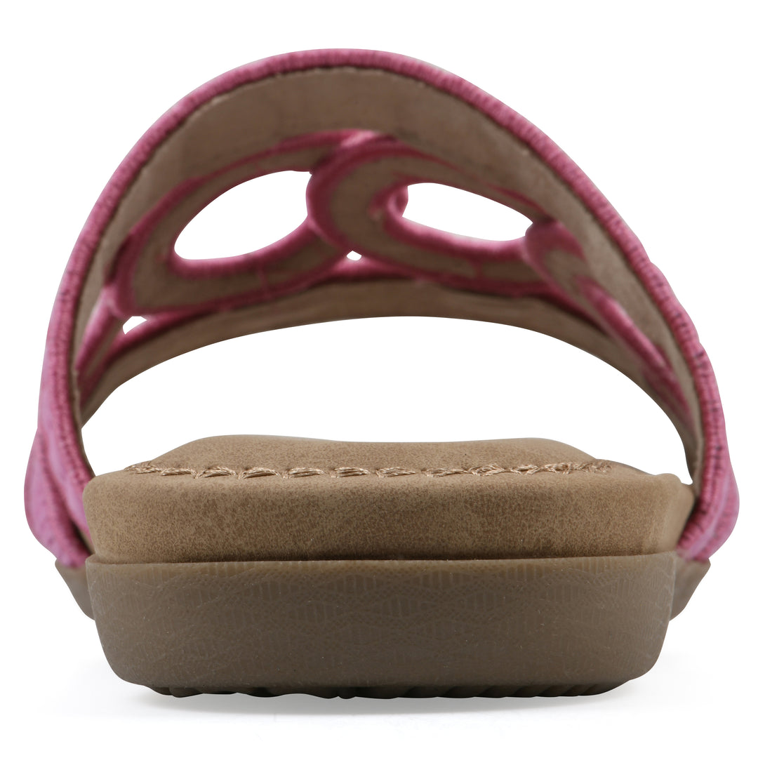 Fraly Sandal - Fuchsia Raffia