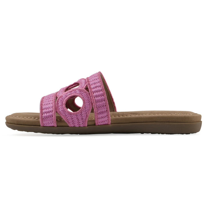 Fraly Sandal - Fuchsia Raffia