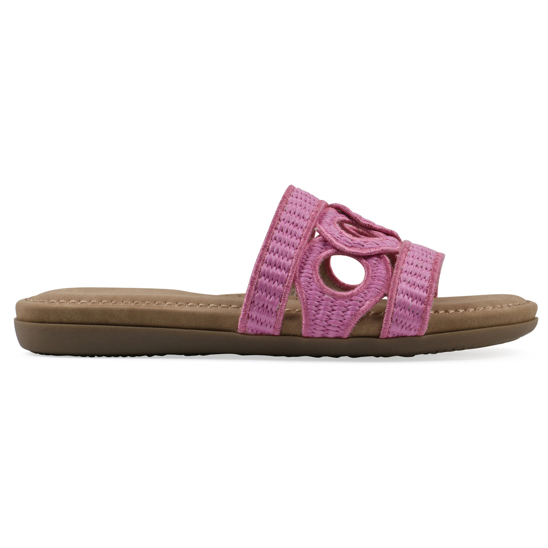 Fraly Sandal - Fuchsia Raffia