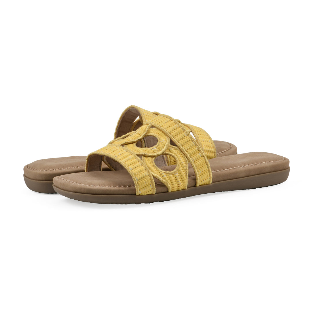 Fraly Sandal - Yellow Raffia