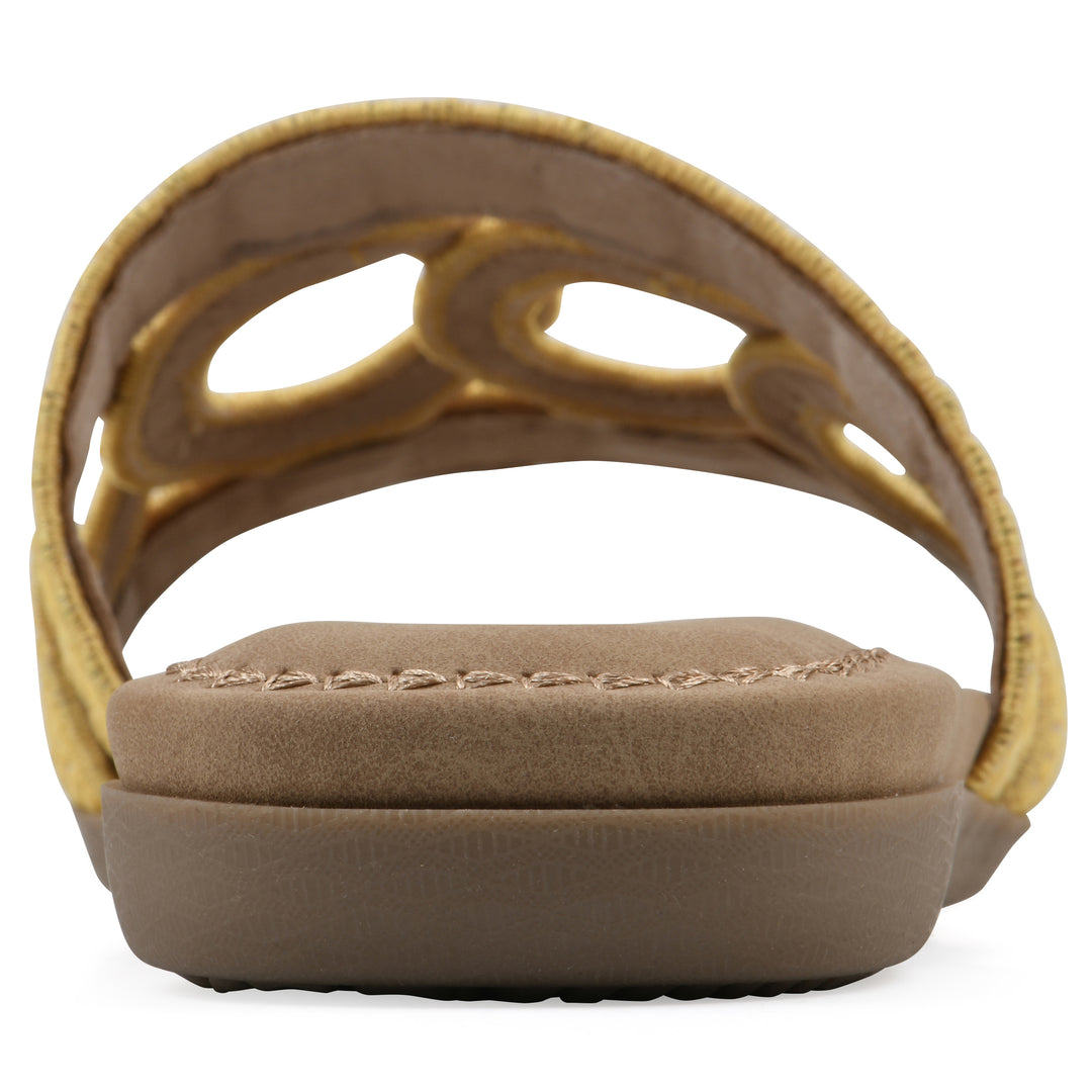 Fraly Sandal - Yellow Raffia