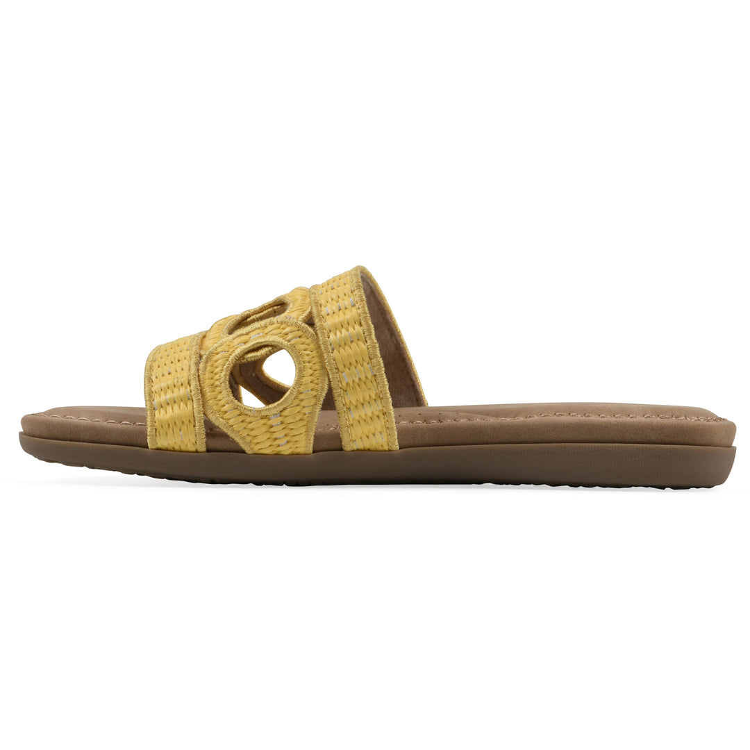 Fraly Sandal - Yellow Raffia