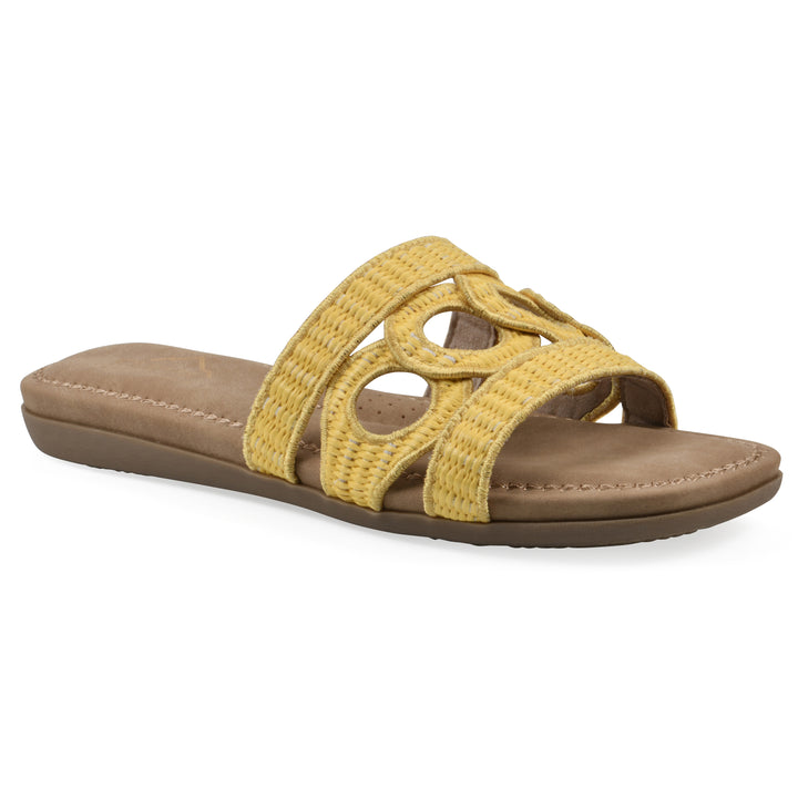 Fraly Sandal - Yellow Raffia
