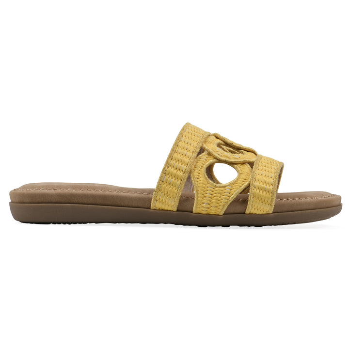 Fraly Sandal - Yellow Raffia