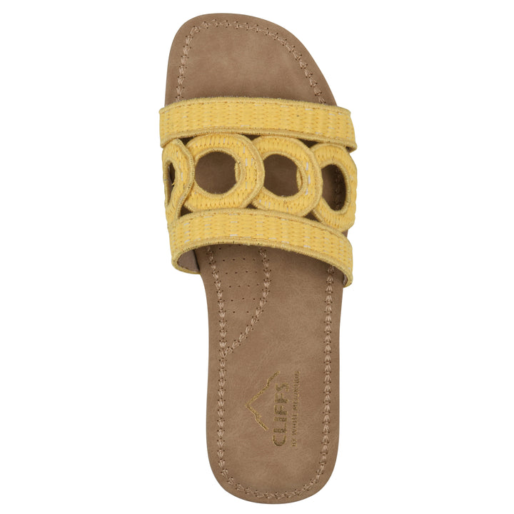 Fraly Sandal - Yellow Raffia