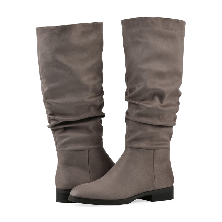 Barnes Tall Boot - Stone Fabric