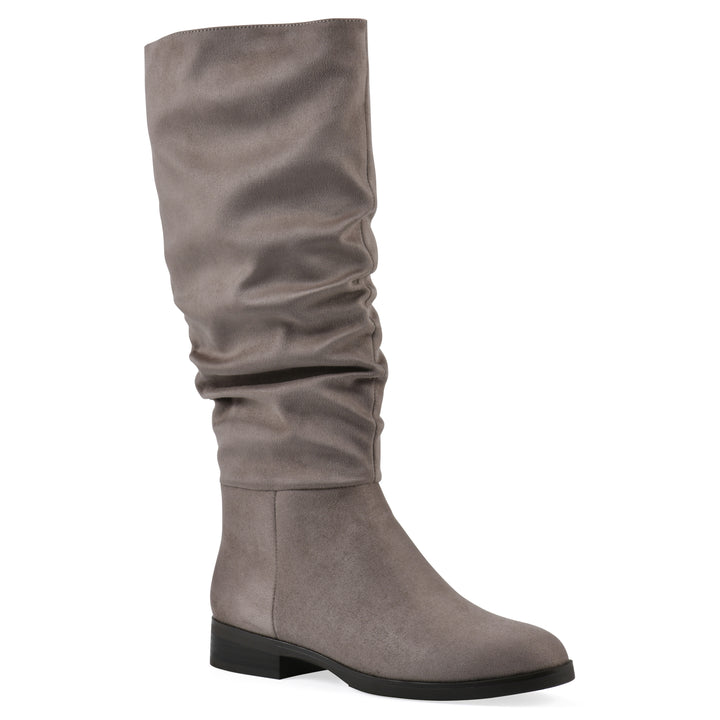 Barnes Tall Boot - Stone Fabric