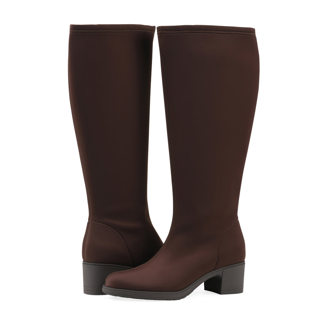 Humbert Tall Boot - Brown Fabric