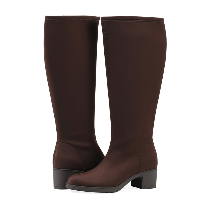Humbert Tall Boot - Brown Fabric
