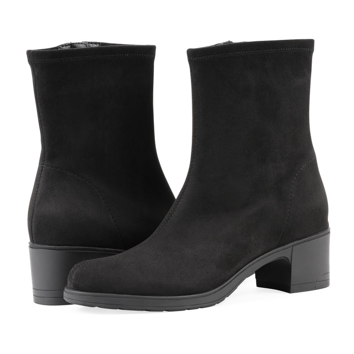 Huda Bootie - Black Fabric