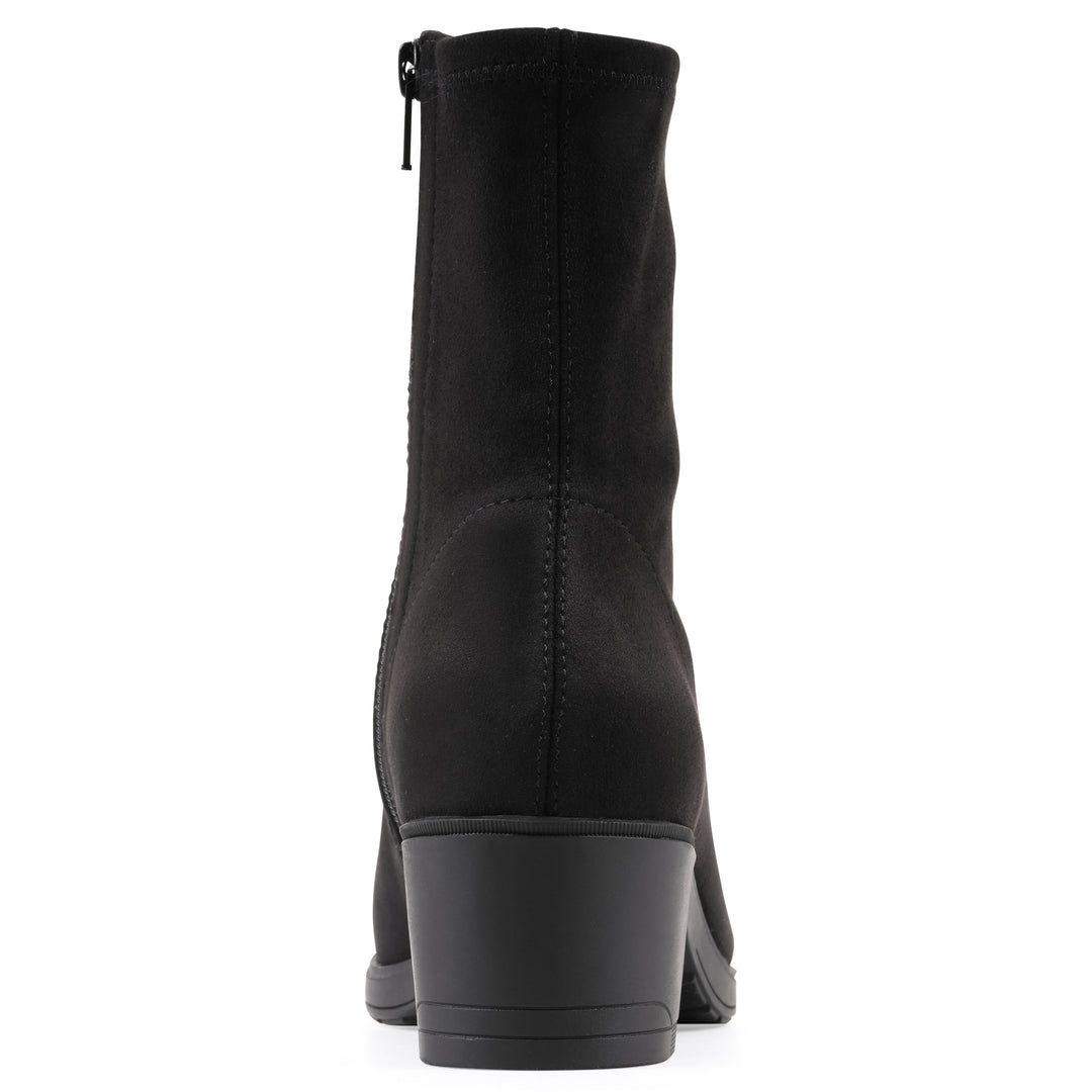 Huda Bootie - Black Fabric