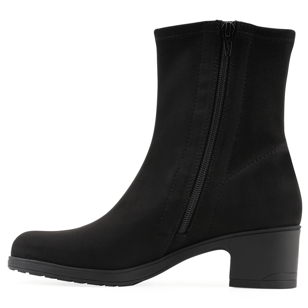 Huda Bootie - Black Fabric