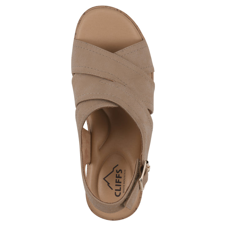 Finnlee Heeled Sandal - Mocha Faux Leather