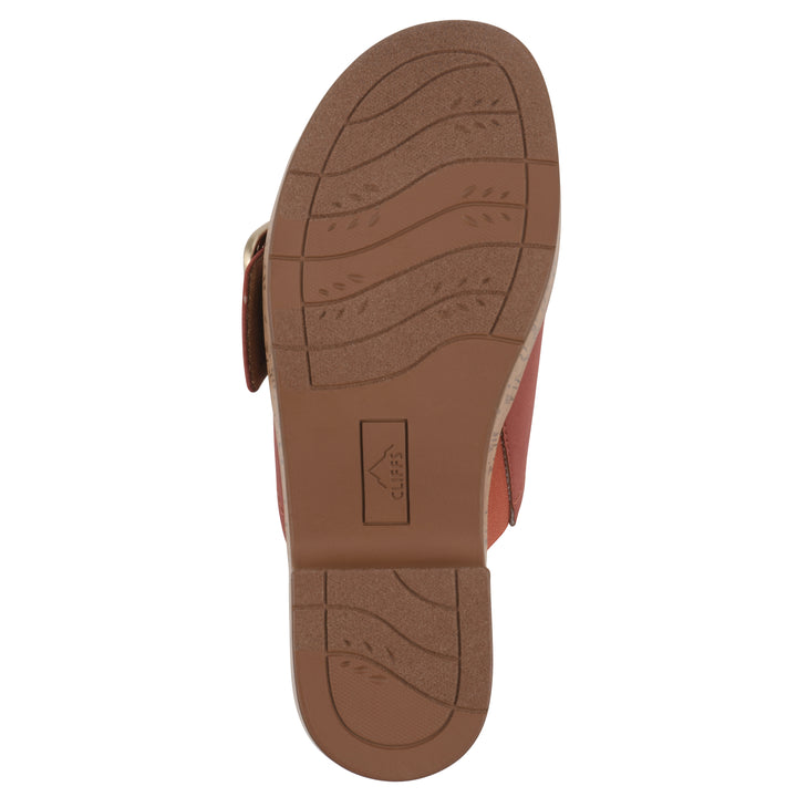 Filipa Heeled Sandal - Paprika Faux Leather