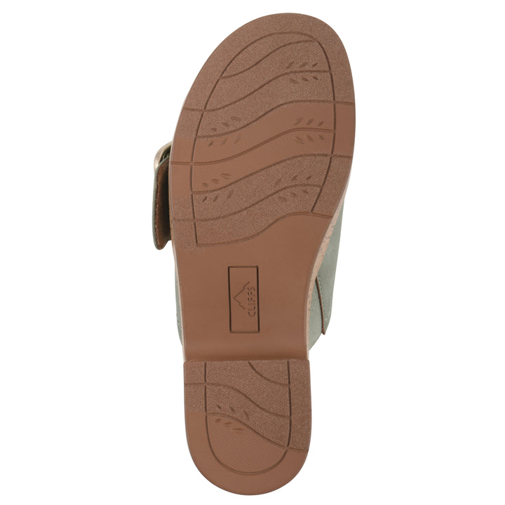 Filipa Heeled Sandal - Sage Faux Leather