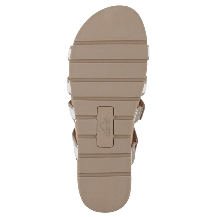 Tinarose Sandal - White with Pale Gold