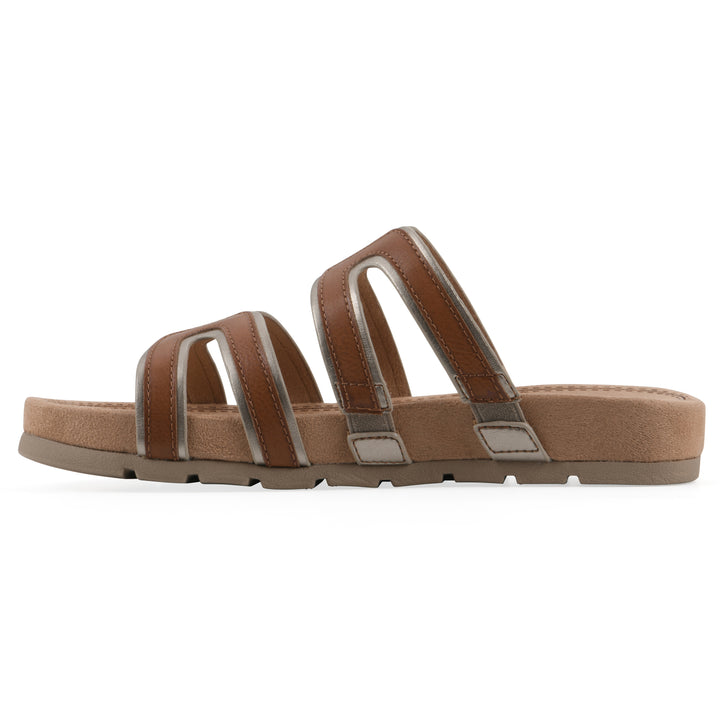 Tinarose Sandal - Cognac with Pale Gold