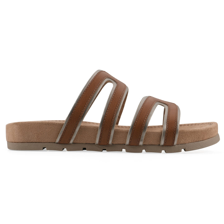 Tinarose Sandal - Cognac with Pale Gold