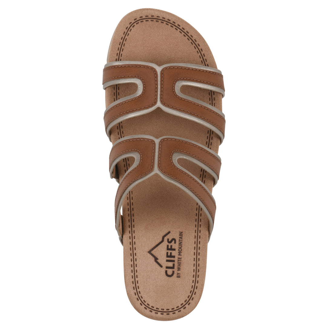 Tinarose Sandal - Cognac with Pale Gold