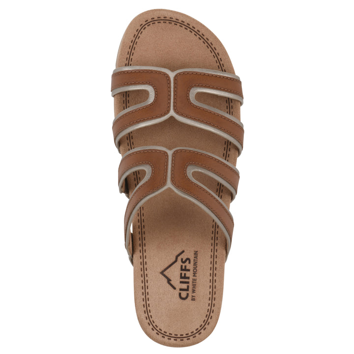 Tinarose Sandal - Cognac with Pale Gold
