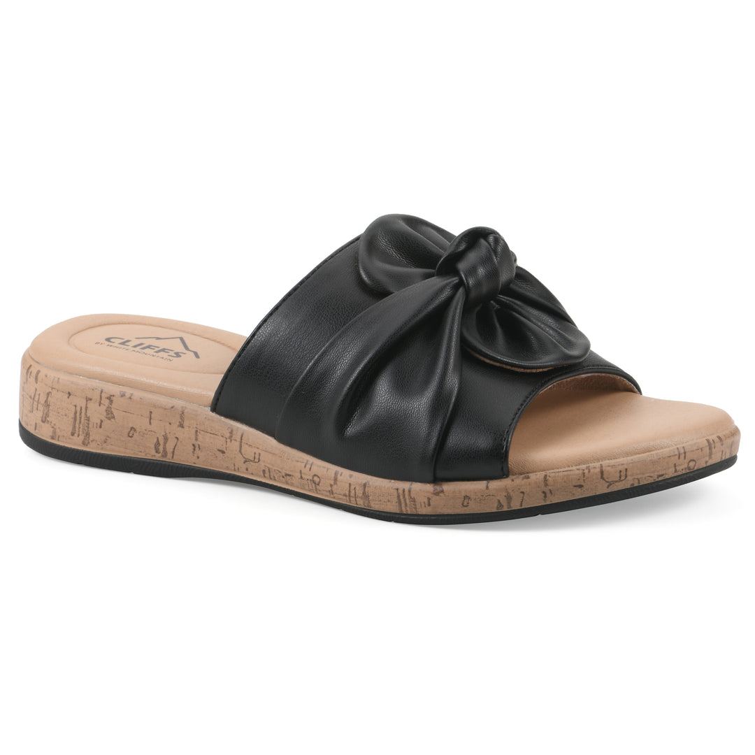 CLIFFS BY WHITE MOUNTAIN Tahlie Women's Slide Sandal, Black/Es-Print, 6 M | Slides CLIFFS BY WHITE MOUNTAIN Tahlie Women's Slide Sandal, Black/Es-Print, 6 M | Slides