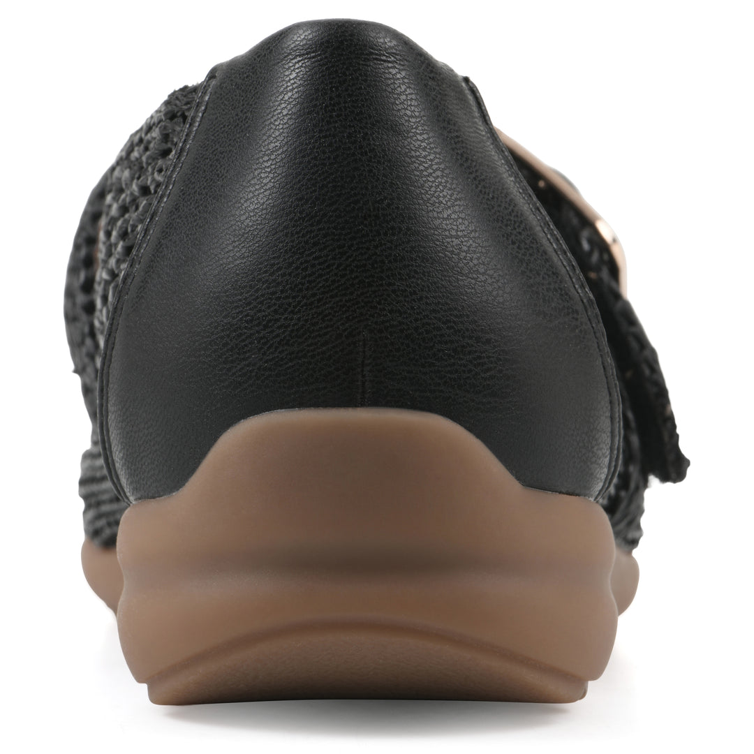 Cordette Flat - Black Fabric