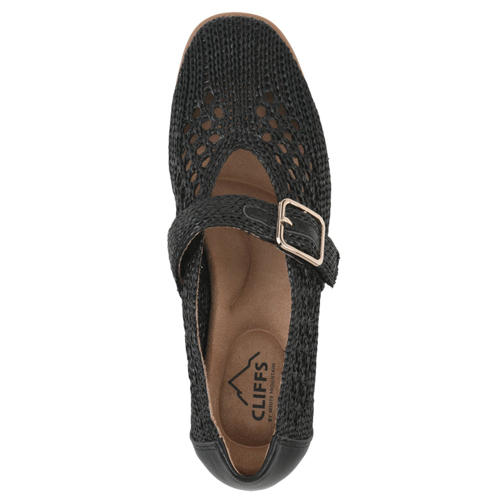 Cordette Flat - Black Fabric