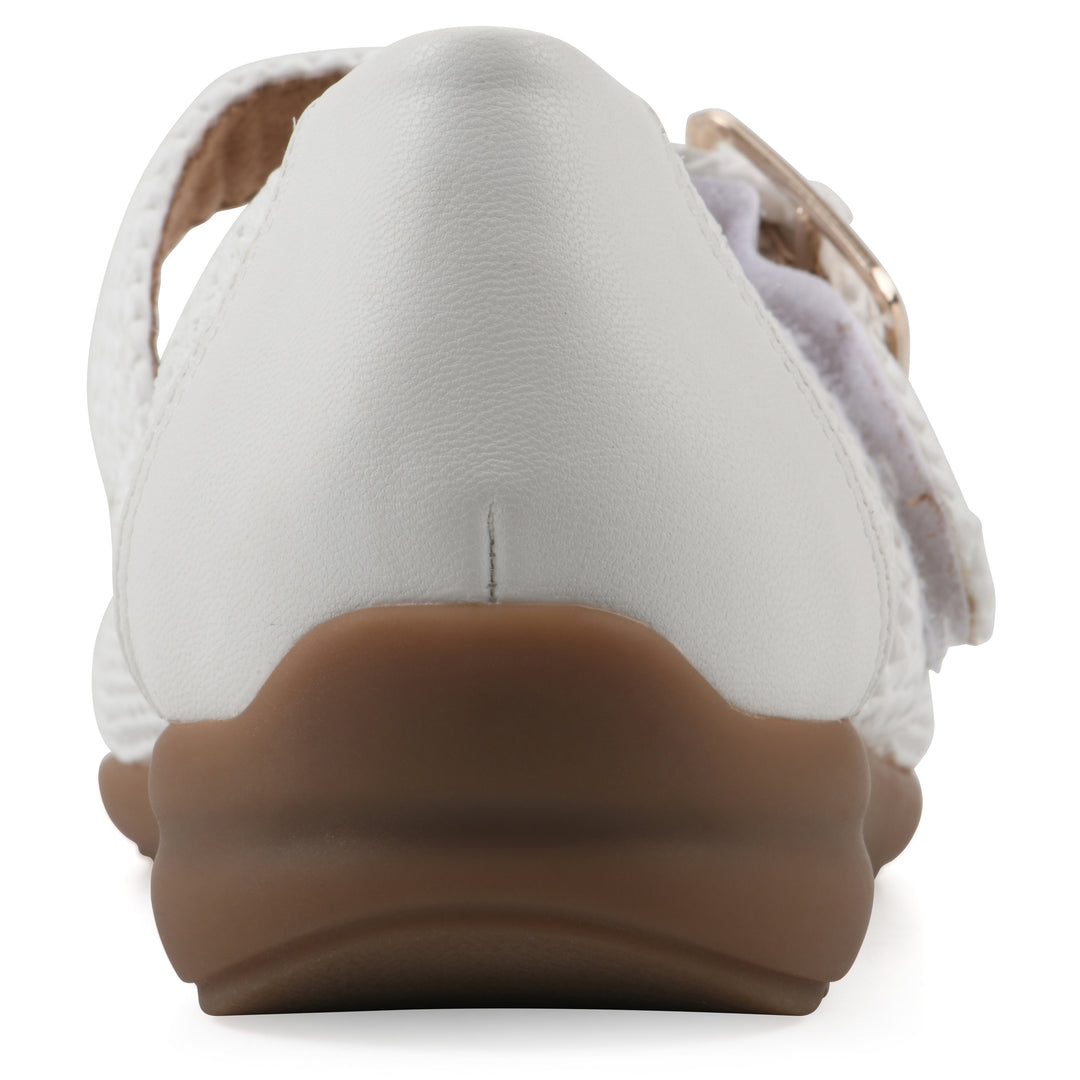 Cordette Flat - White Fabric