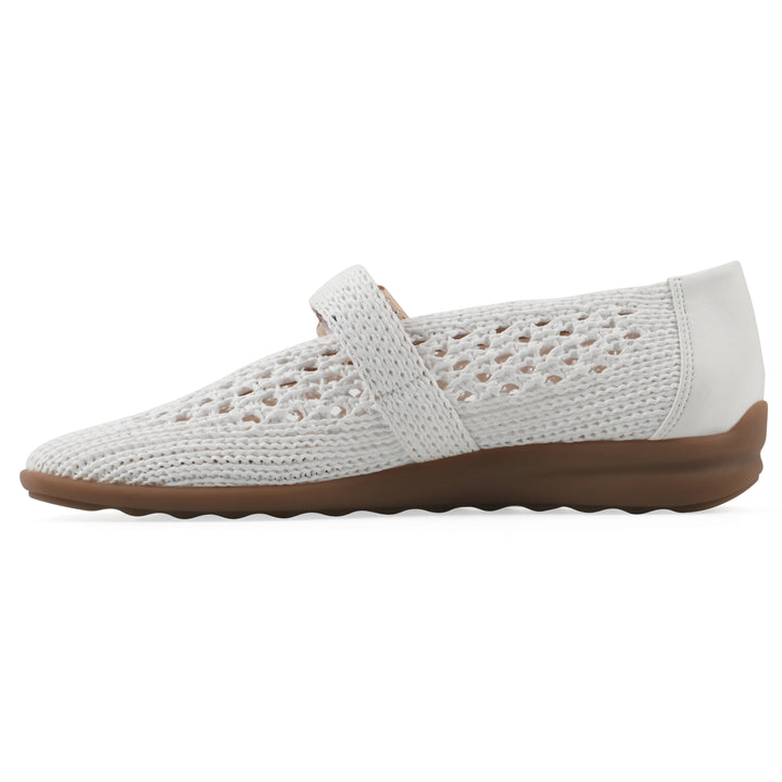 Cordette Flat - White Fabric