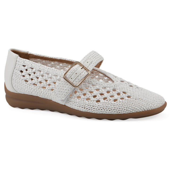Cordette Flat - White Fabric