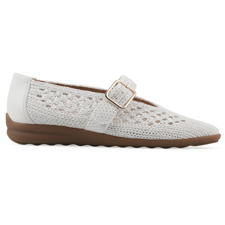 Cordette Flat - White Fabric