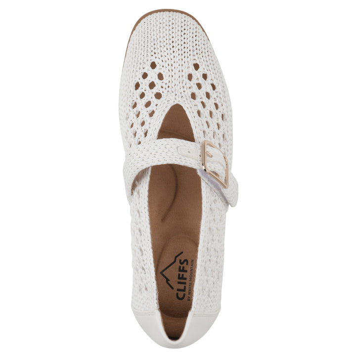 Cordette Flat - White Fabric