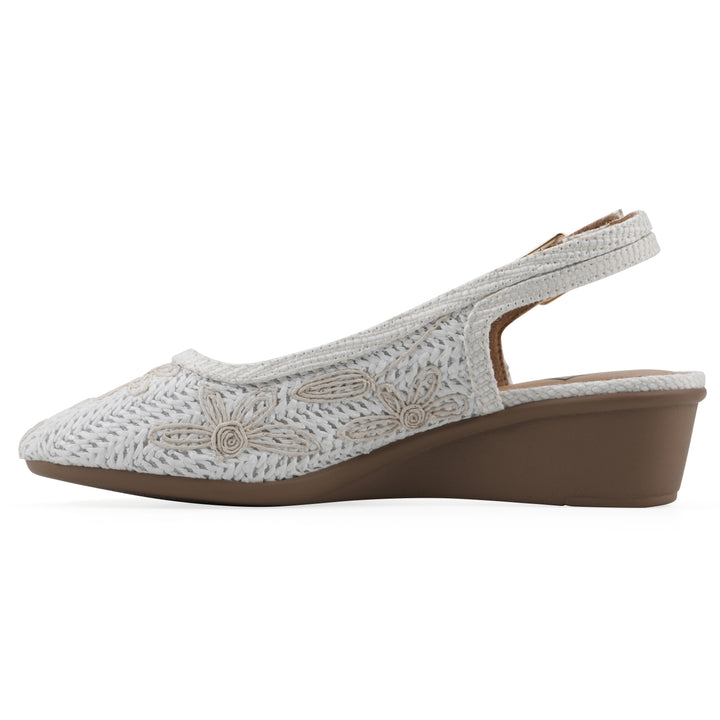 Boris Wedge - White Fabric