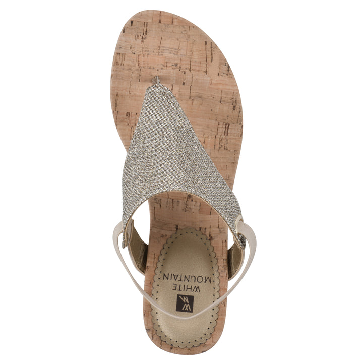 All Good Wedge Sandal - Light Gold