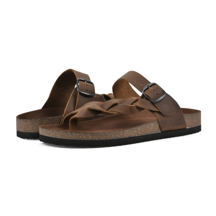 Crawford Footbeds Sandal - Whiskey Leather