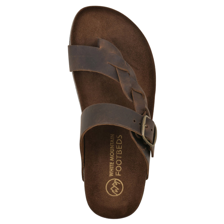 Crawford Footbeds Sandal - Brown Leather