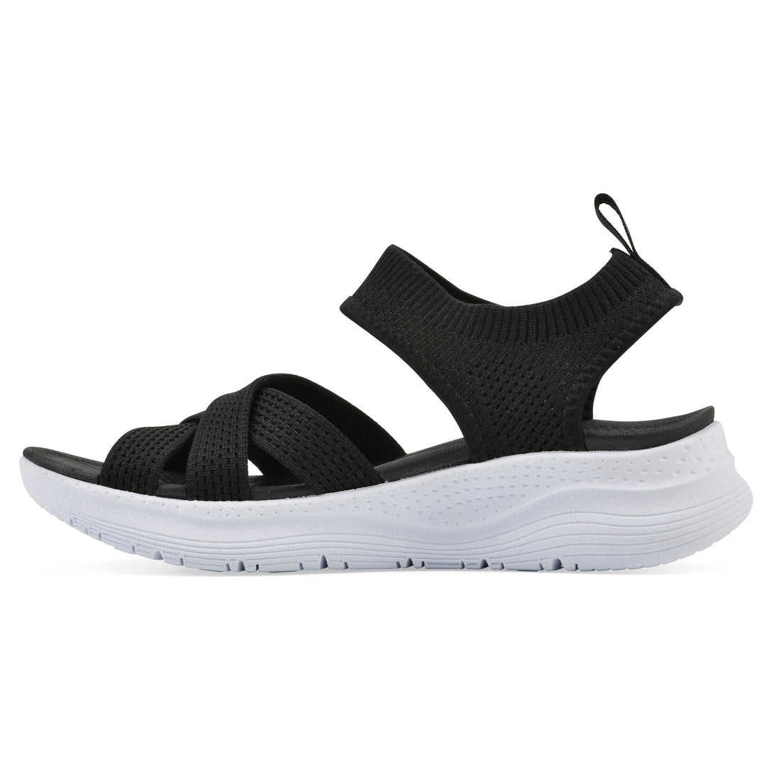 Charry Recovery Sandal - Black Fabric