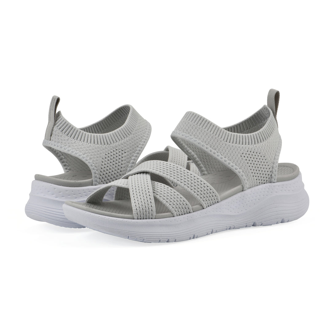 Charry Recovery Sandal - Light Grey Fabric
