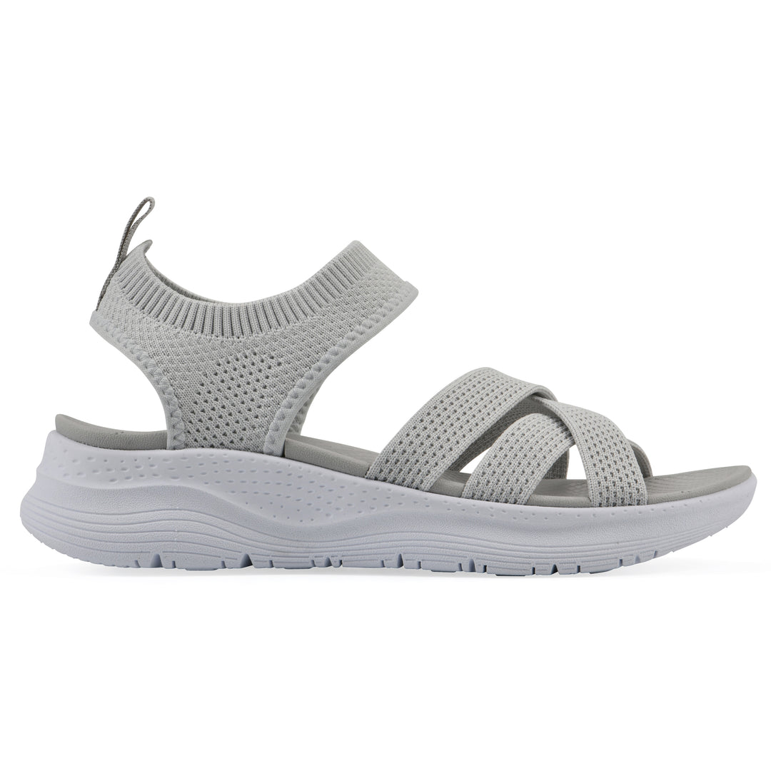 Charry Recovery Sandal - Light Grey Fabric