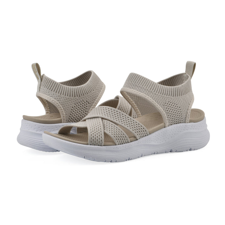 Charry Recovery Sandal - Taupe Fabric