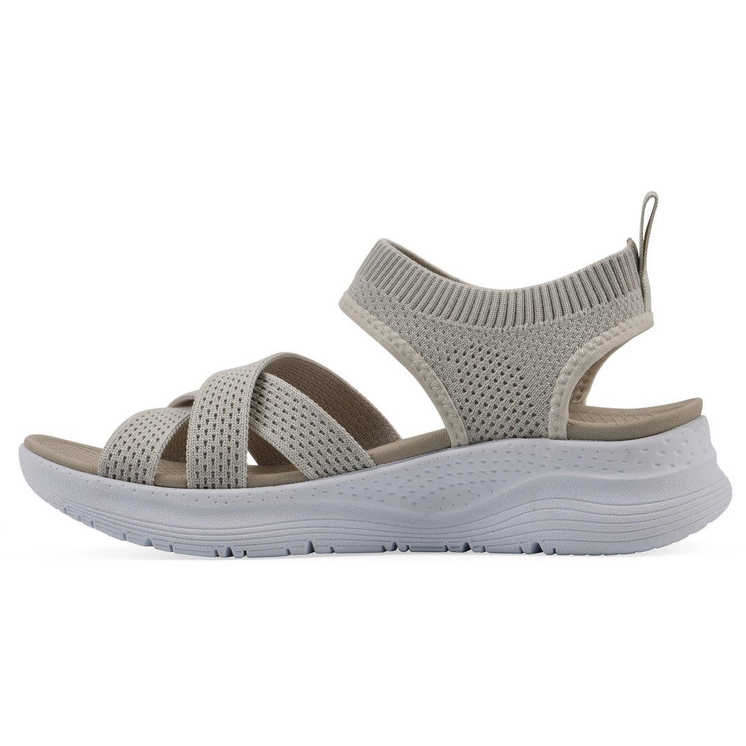 Charry Recovery Sandal - Taupe Fabric