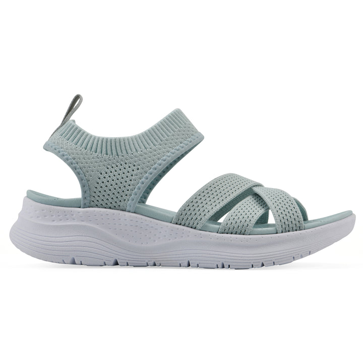Charry Recovery Sandal - Cotton Blue Fabric