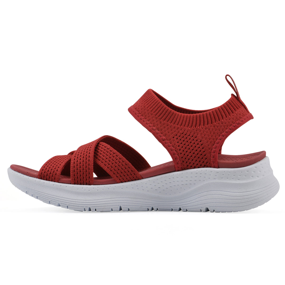 Charry Recovery Sandal - Cruella Red Fabric