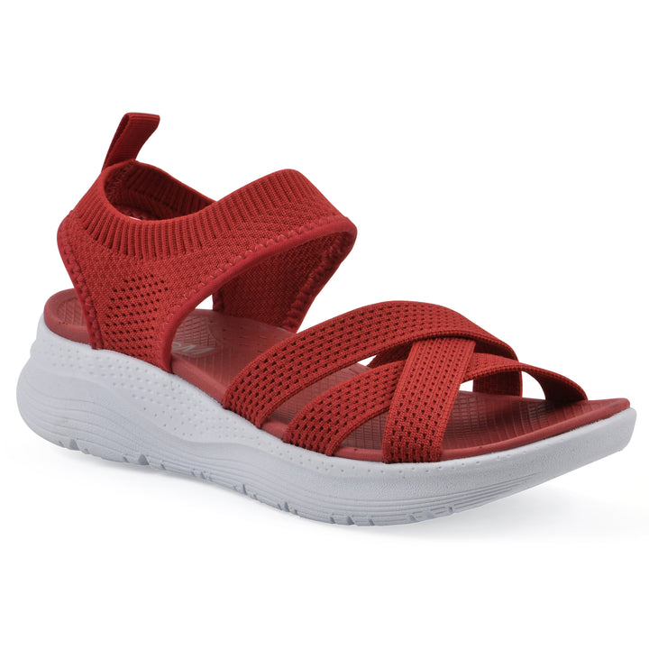 Charry Recovery Sandal - Cruella Red Fabric