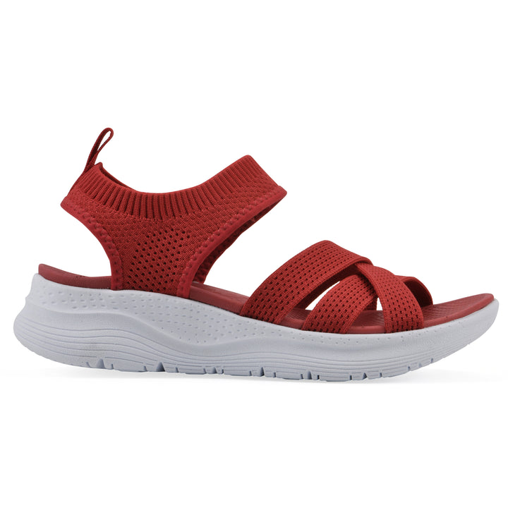 Charry Recovery Sandal - Cruella Red Fabric