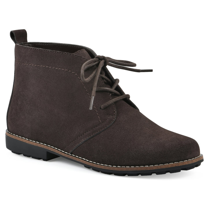 Auburn Bootie - Brown Suede